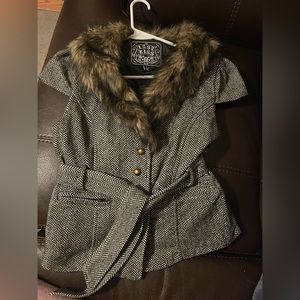Herringbone Fur Vest